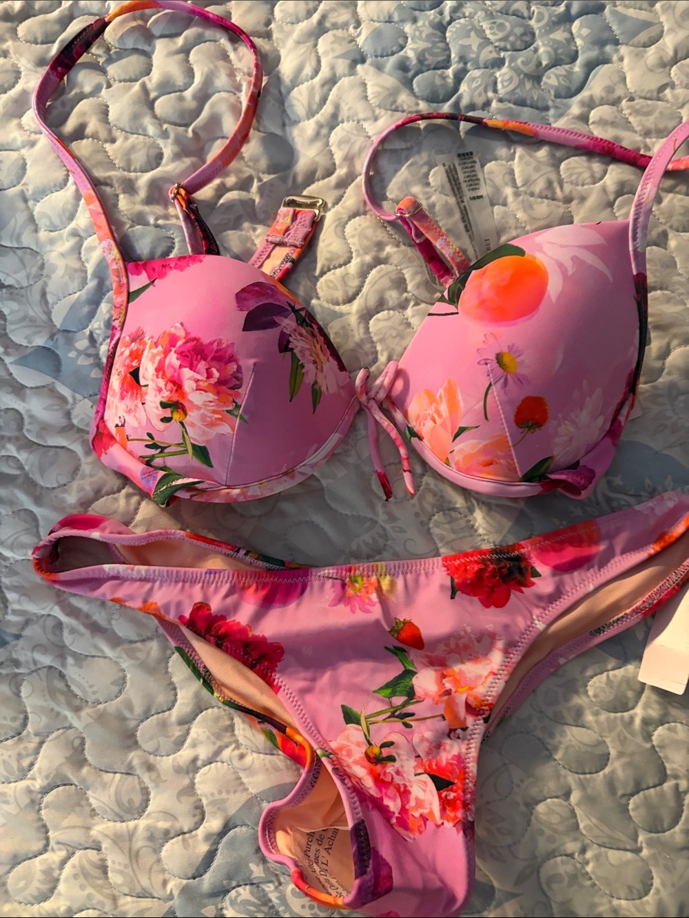 Victoria's Secret Pink Floral Push-Up Bikini Set